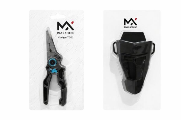 Pinza de pesca de aluminio alta resistencia con soporte de plástico para cintura (TQ-22)