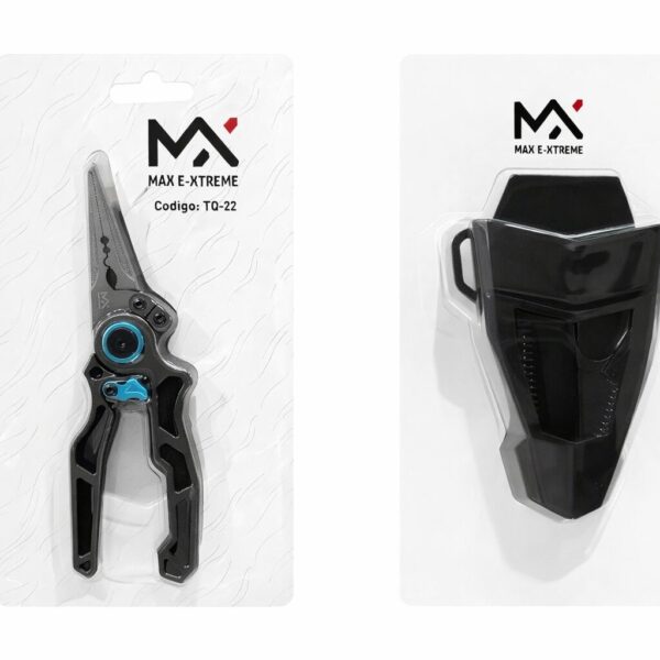 Pinza de pesca de aluminio alta resistencia con soporte de plástico para cintura (TQ-22)