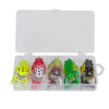 Caja con 5 señuelos artificiales tipo rana Waterdog - 6,5 cm 18 g (RANABOX6518)