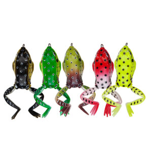 Caja con 5 señuelos artificiales tipo rana Waterdog - 6,5 cm 18 g (RANABOX6518)