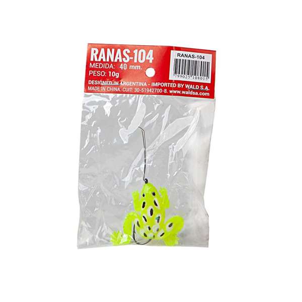 Señuelo artificial tipo rana Waterdog - 4 cm 10 g (RANAS100_NSP)