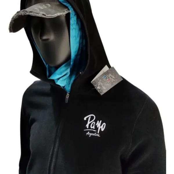 Campera Doble Polar Payo (Negra)