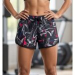 6 short Fitness Mujer Estampado (1303)