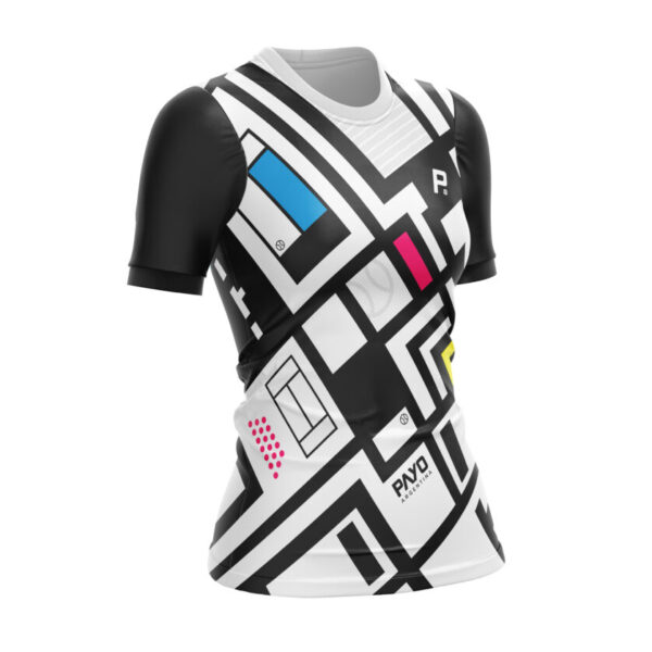 Remera Manga Corta Payo Mujer Paddle Patron Cancha