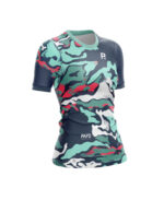 Remera Manga Corta Mujer Payo Paddle Camuflado Azul