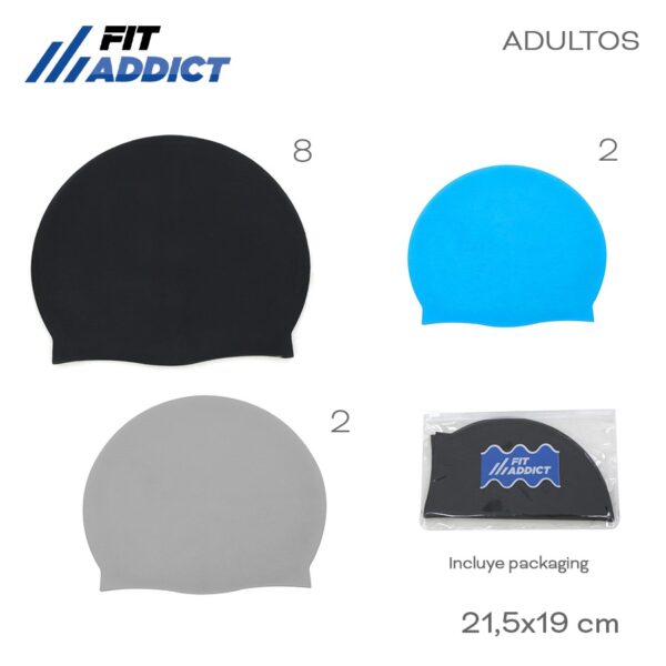 Gorro Natacion Fit Addict Adulto (19093)