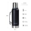 Termo Waterdog Ombu 1 Lts. Negro