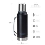 Termo Waterdog Ombu 1 Lts. Negro