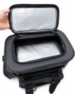 Bolso de pesca estanco con divisiones y fuelle negro (BOL-50 P)