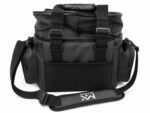 Bolso de pesca estanco con divisiones y fuelle negro (BOL-50 P)