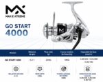 GO START 4000 3 Reel Go Star Carrete Metalico (REE GO-Star WK-4000)