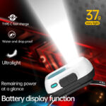 Linterna frontal LED recargable con sensor (LDC-4-0)