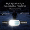 Linterna frontal LED recargable con sensor (LDC-4-0)