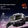 Linterna frontal LED recargable con sensor (LDC-4-2)