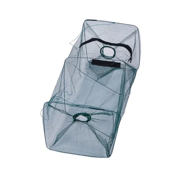 Trampa para mojarras plegable 2 bocas color verde (TRA-11-00)